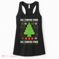 Periodic Table Tree Oh Chemistree Fun Chemistry Teacher Xmas Women's Tank Top thumb 0