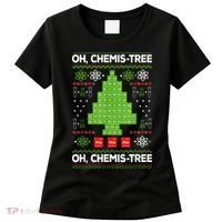 Periodic Table Tree Oh Chemistree Fun Chemistry Teacher Xmas Women's T-Shirt thumb 0