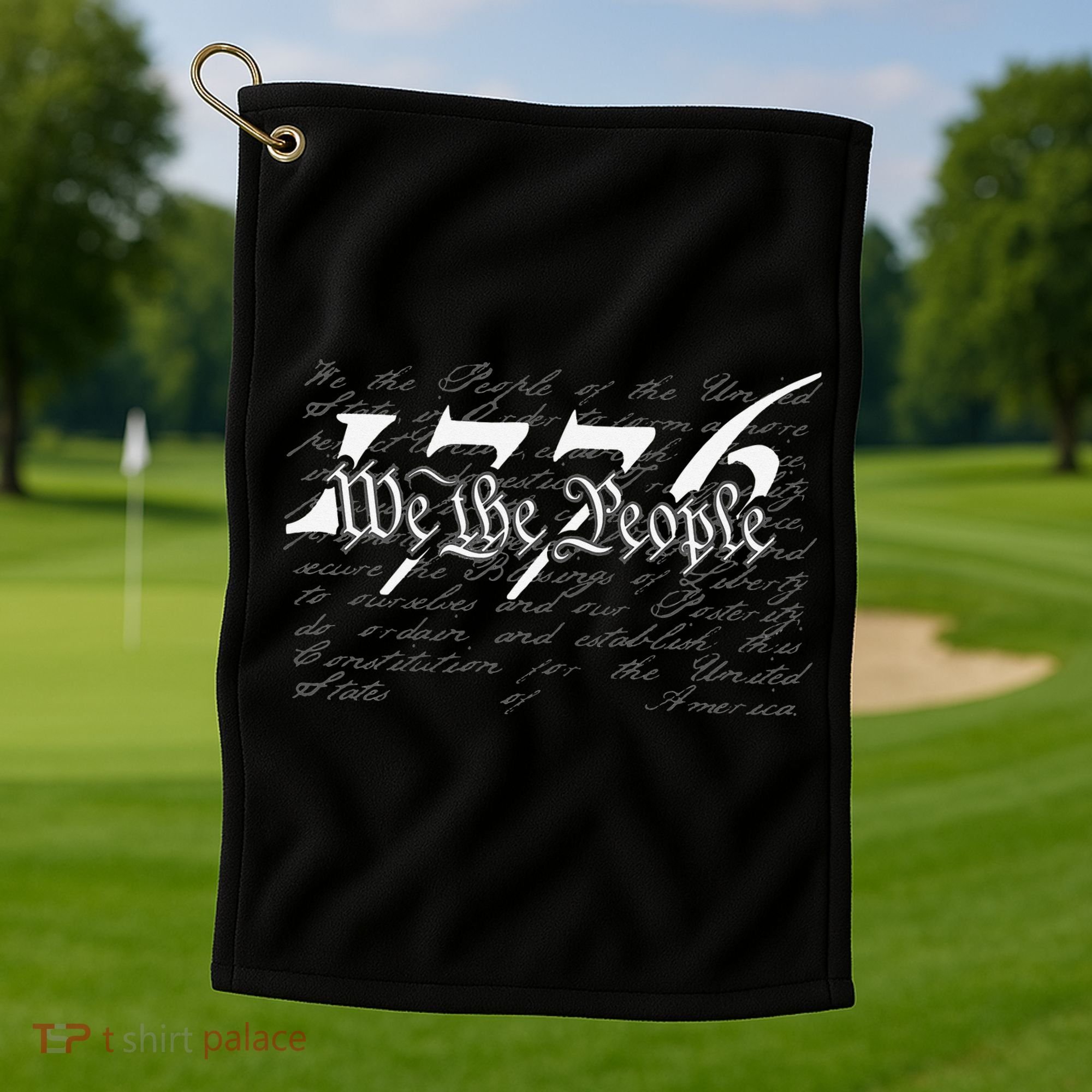 Preamble To the US Constitution 1776 We The People Golf Towel