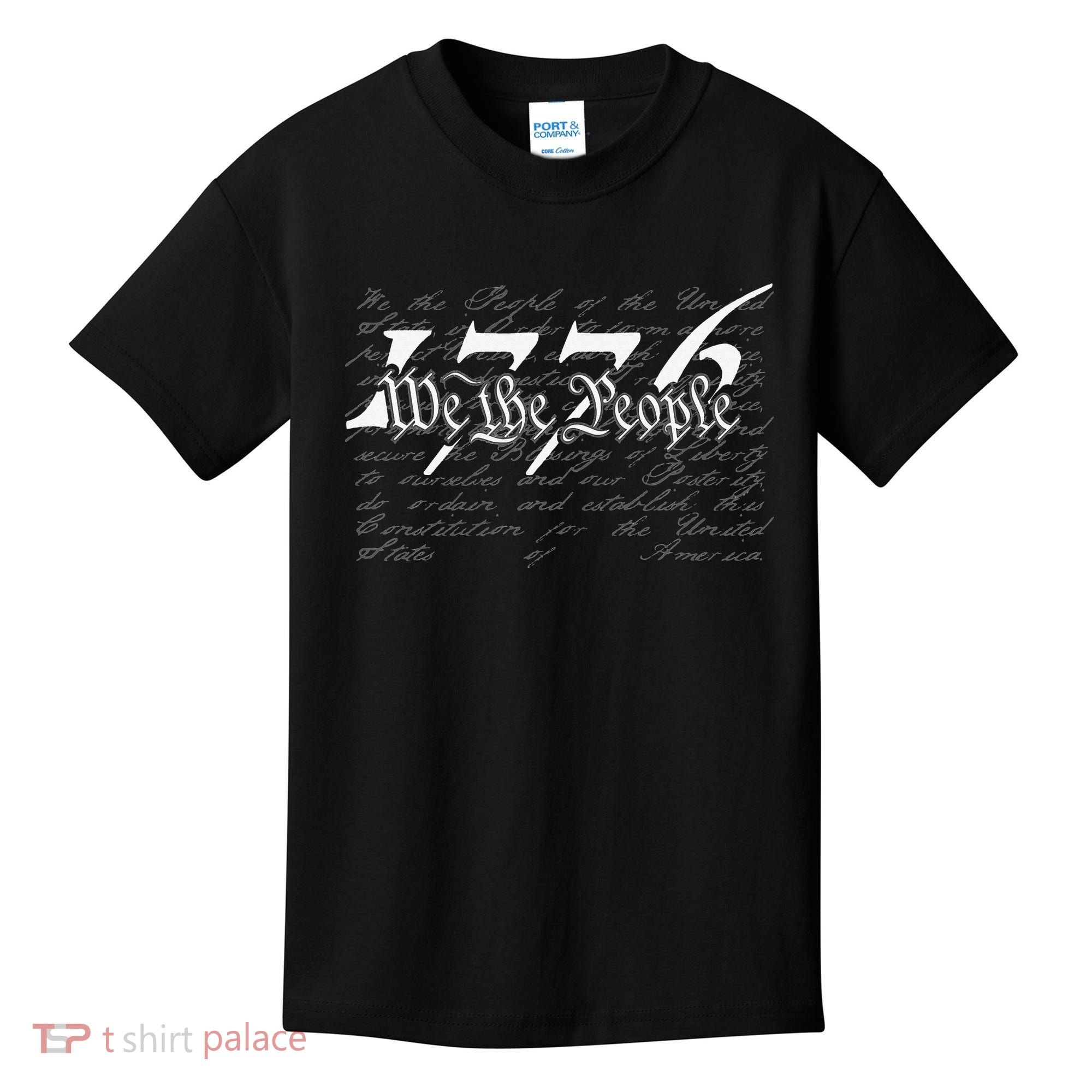 Preamble To the US Constitution 1776 We The People Kids T-Shirt