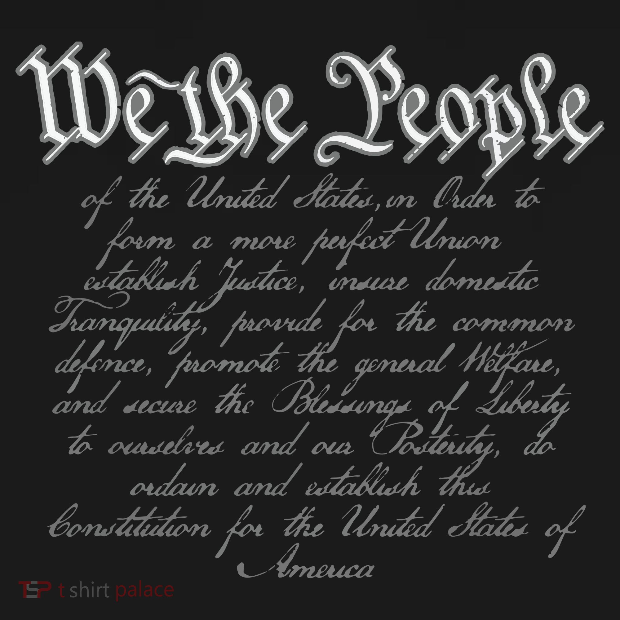 Preamble To The US Constitution 4th Of July We The People Women's T-Shirt
