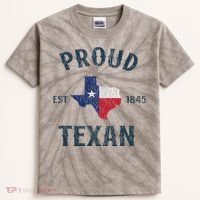 Proud Texan Texas Pride Kids Tie-Dye T-Shirt thumb 0