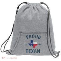 Proud Texan Texas Pride Sweatshirt Cinch Pack Bag thumb 0
