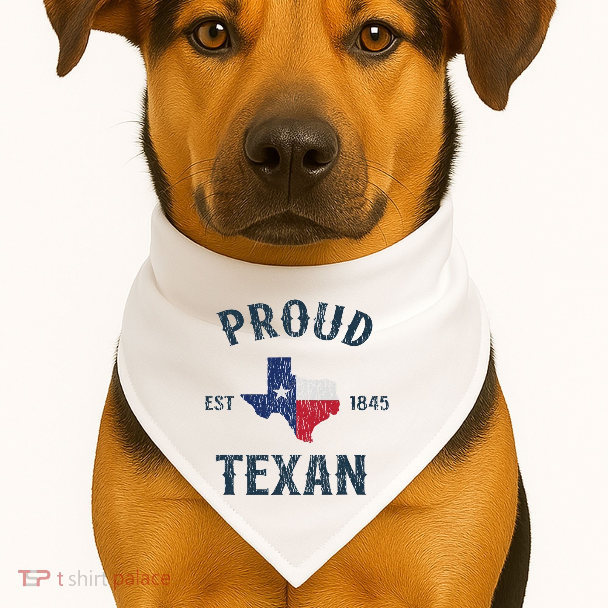Proud Texan Texas Pride USA-Made Doggie Bandana