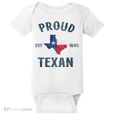 Proud Texan Texas Pride Baby Bodysuit