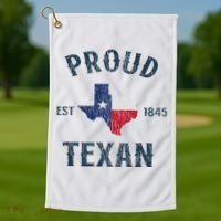Proud Texan Texas Pride Golf Towel thumb 1