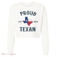 Proud Texan Texas Pride Cropped Pullover Crew thumb 0