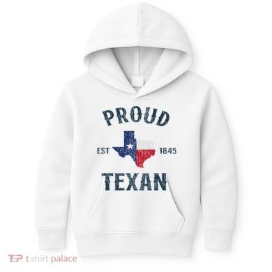 Proud Texan Texas Pride Kids Hoodie