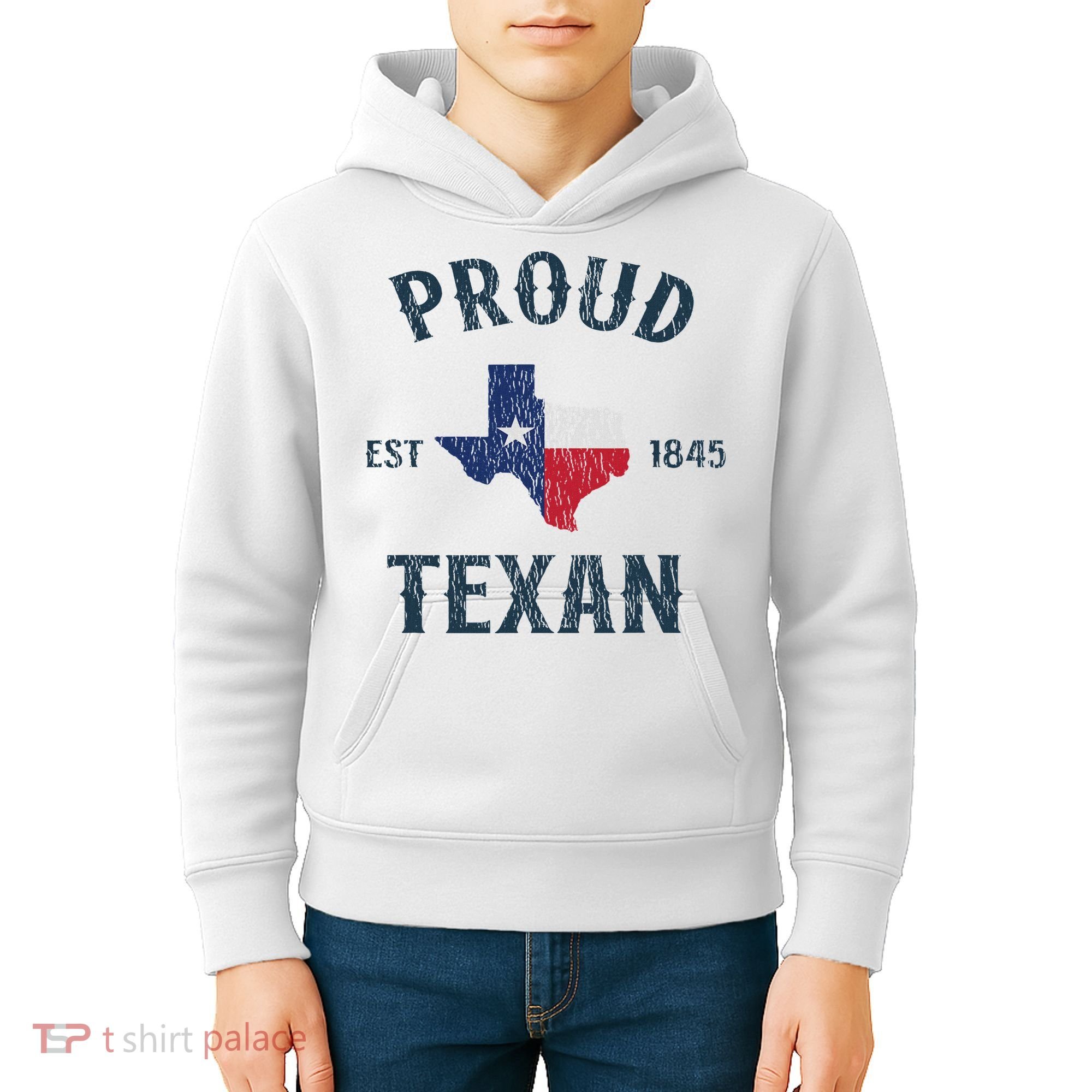 Proud Texan Texas Pride Kids Hoodie