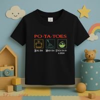 Po Ta Toes Taters Boil Em Em Stick Em In A Stew Toddler T-Shirt thumb 3
