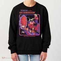 Portal To The Cat Dimension Halloween Women's Sweatshirt thumb 0