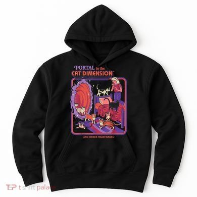 Portal To The Cat Dimension Halloween Hoodie