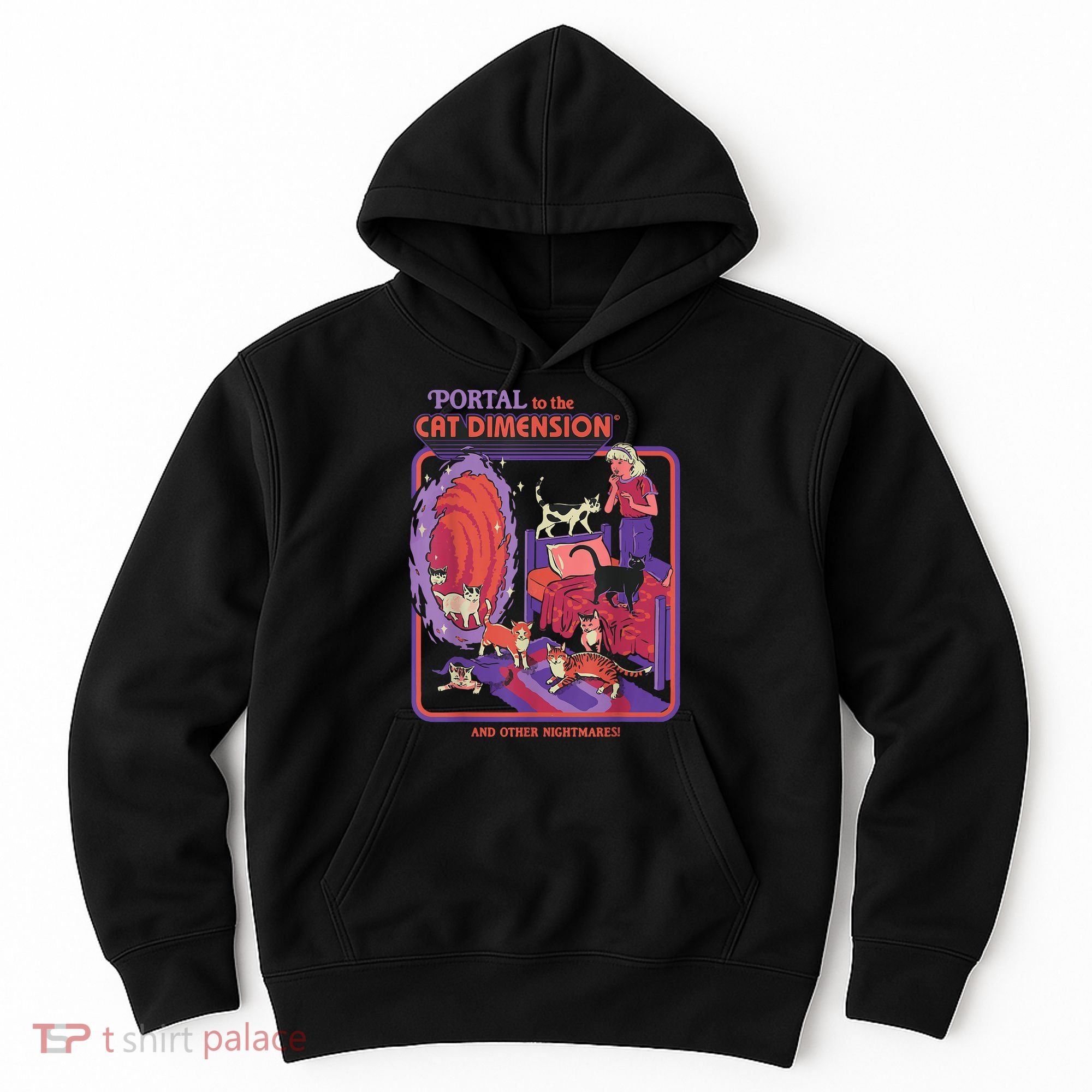 Portal To The Cat Dimension Halloween Hoodie