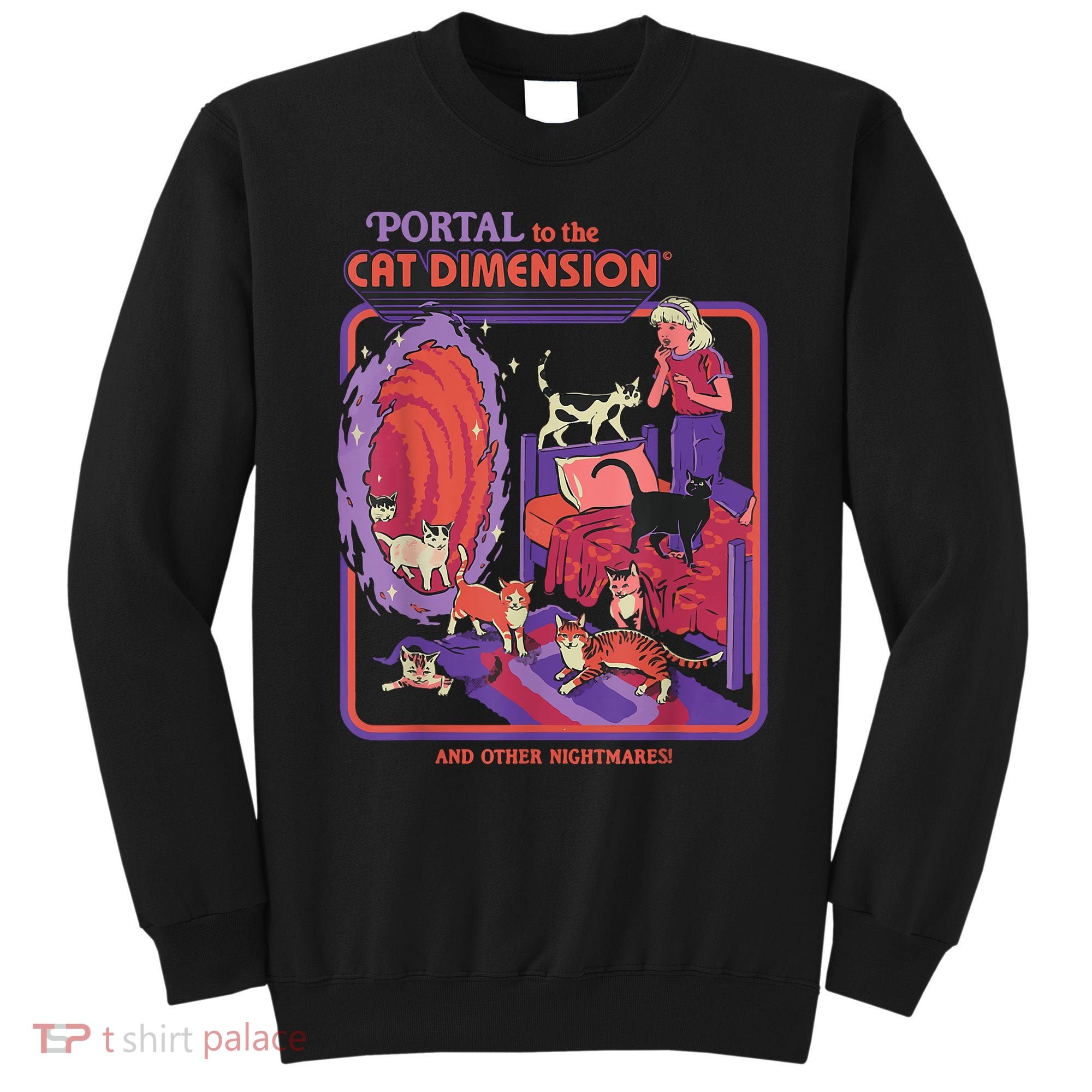 Portal To The Cat Dimension Halloween Sweatshirt