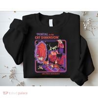 Portal To The Cat Dimension Halloween Sweatshirt thumb 2
