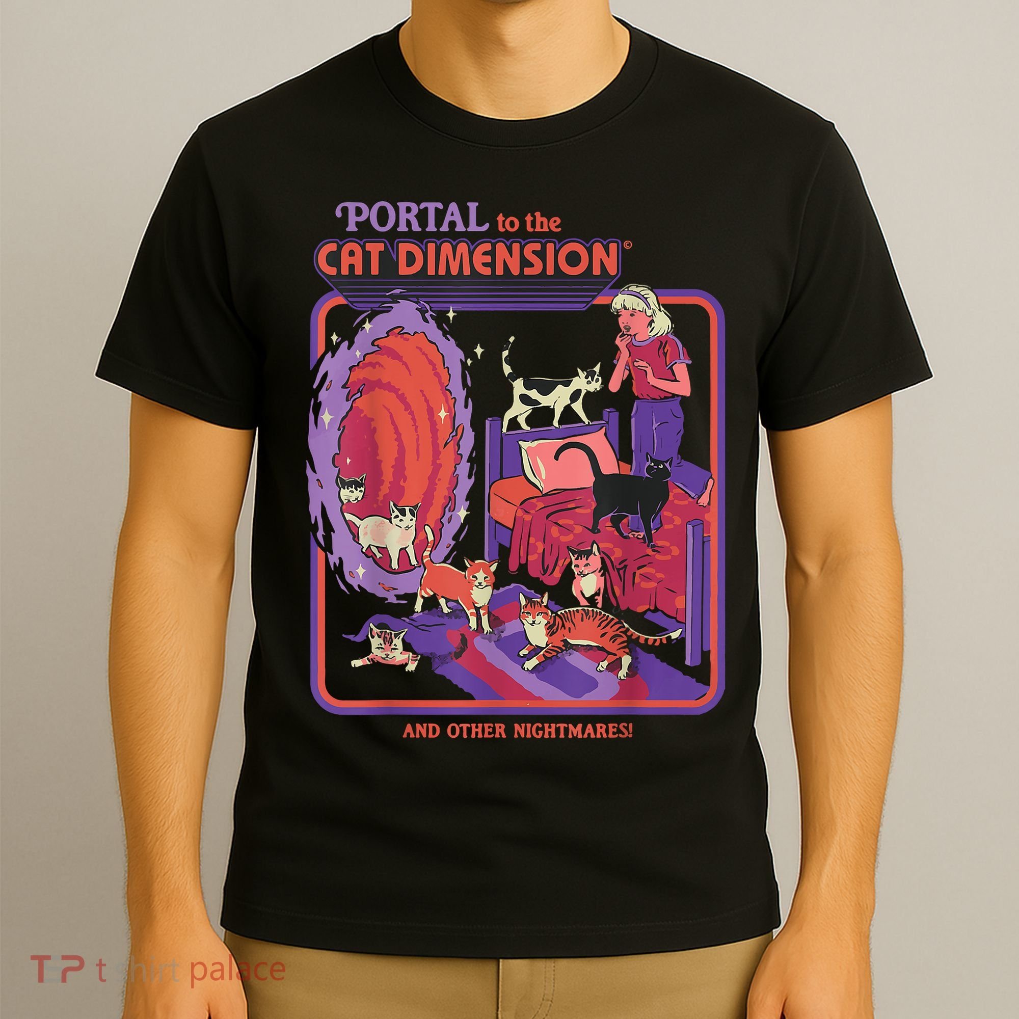 Portal To The Cat Dimension Halloween T-Shirt