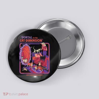 Portal To The Cat Dimension Halloween Button