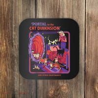 Portal To The Cat Dimension Halloween Coaster thumb 0