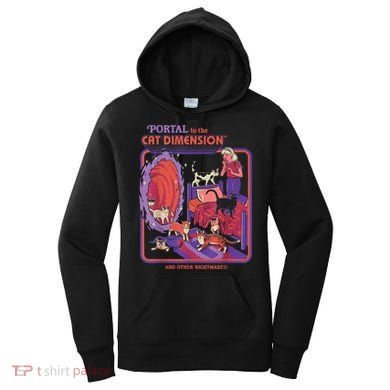 Portal To The Cat Dimension Halloween Women's Hoodie