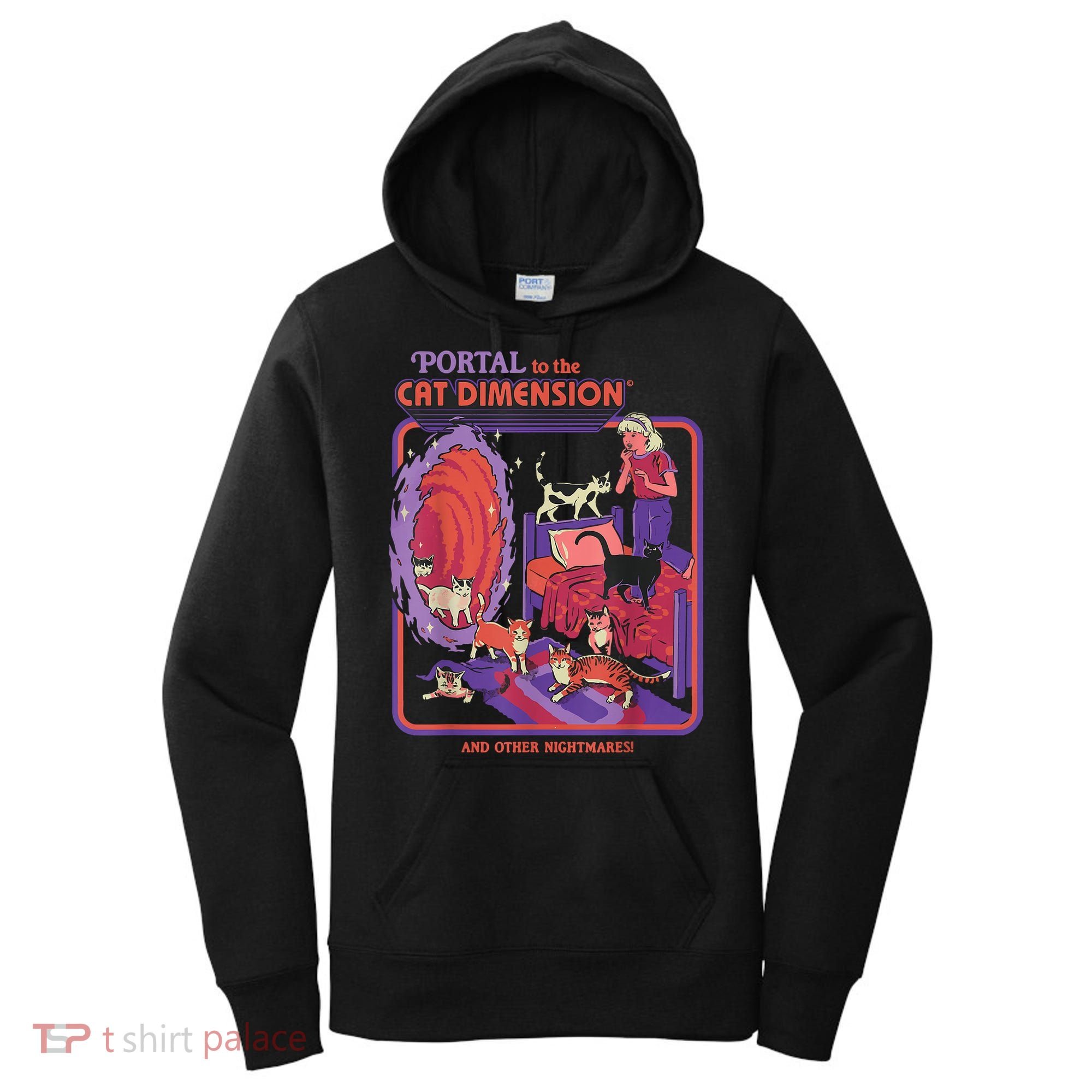 Portal To The Cat Dimension Halloween Women's Hoodie