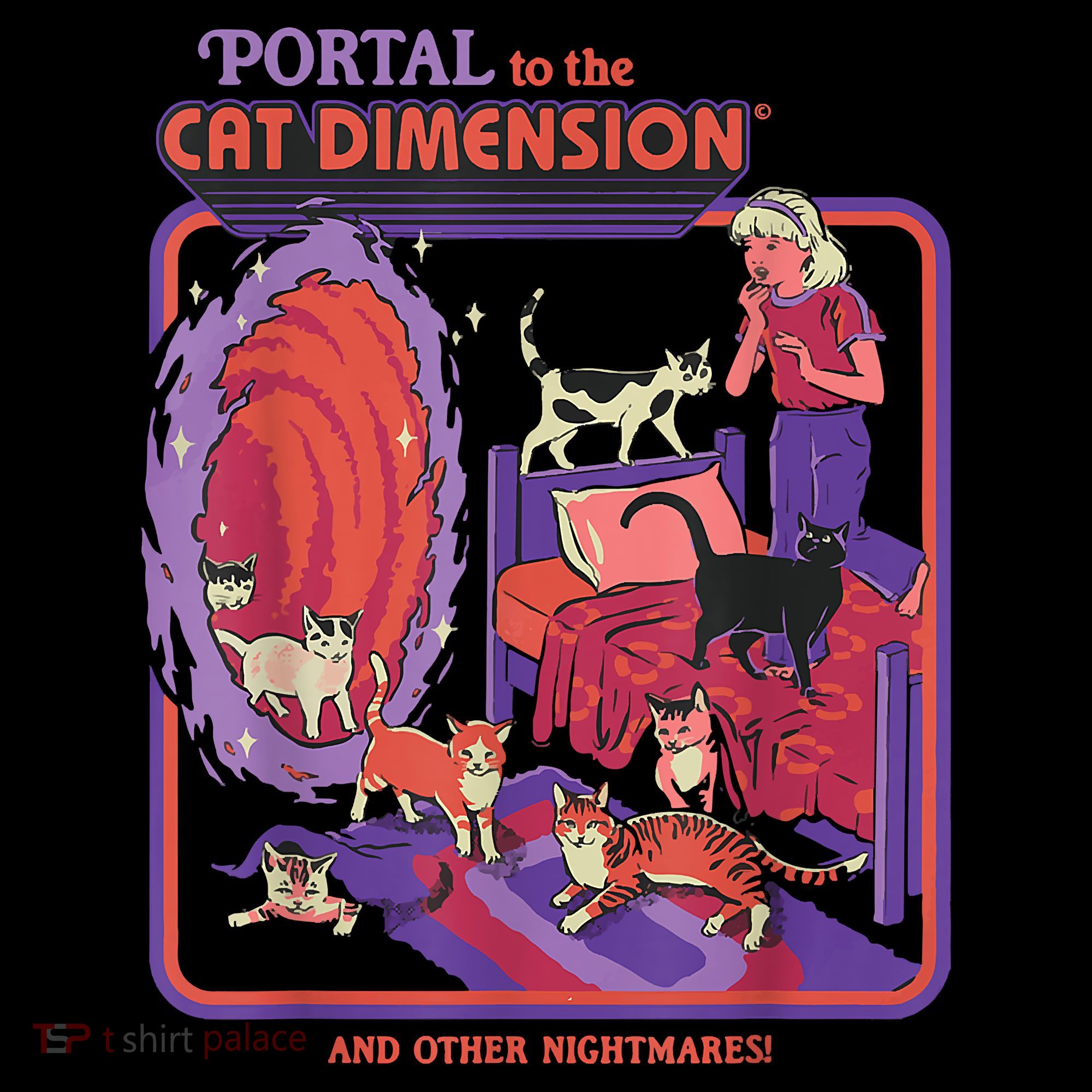 Portal To The Cat Dimension Halloween Women's Hoodie