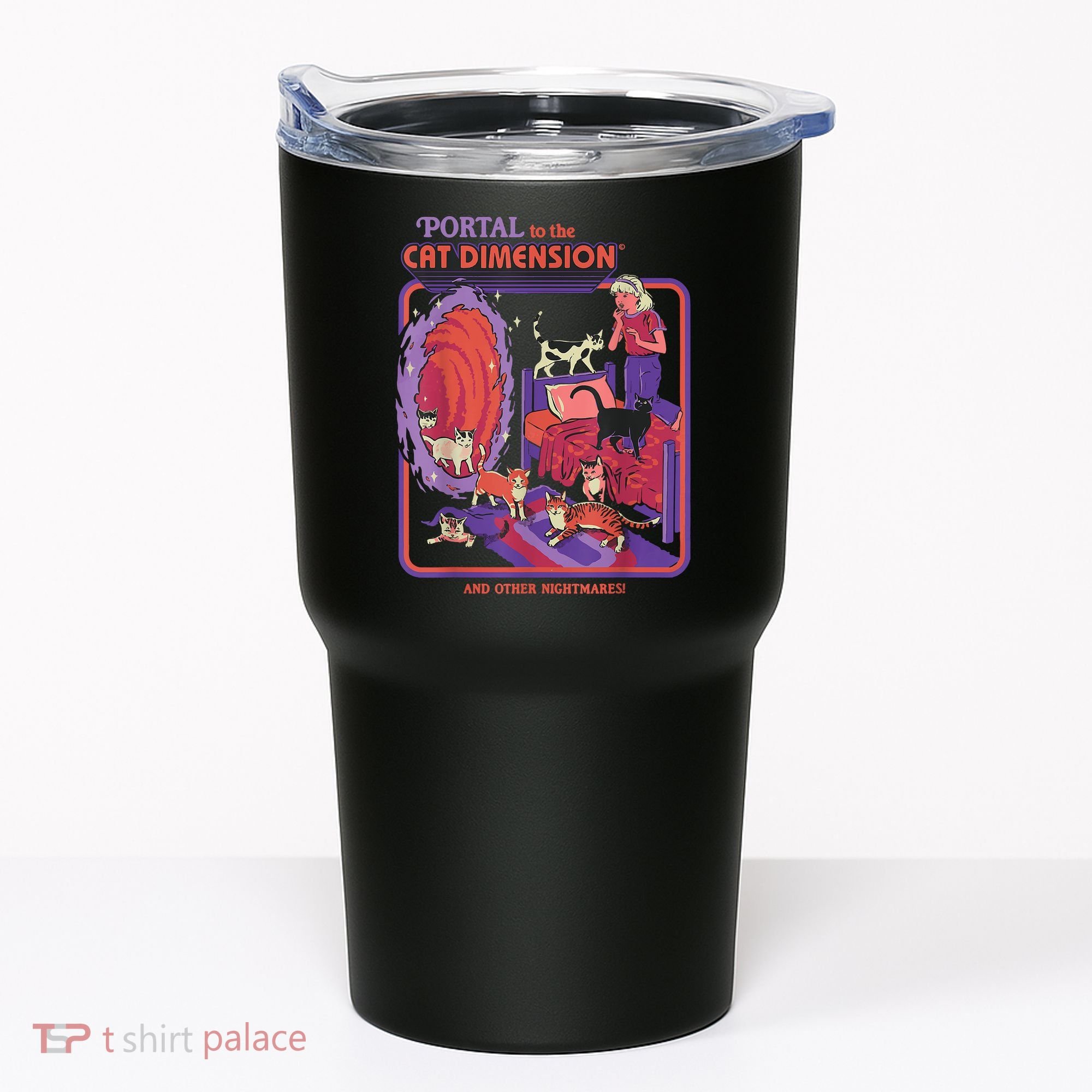 Portal To The Cat Dimension Halloween Tumbler