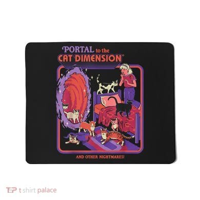 Portal To The Cat Dimension Halloween Mousepad