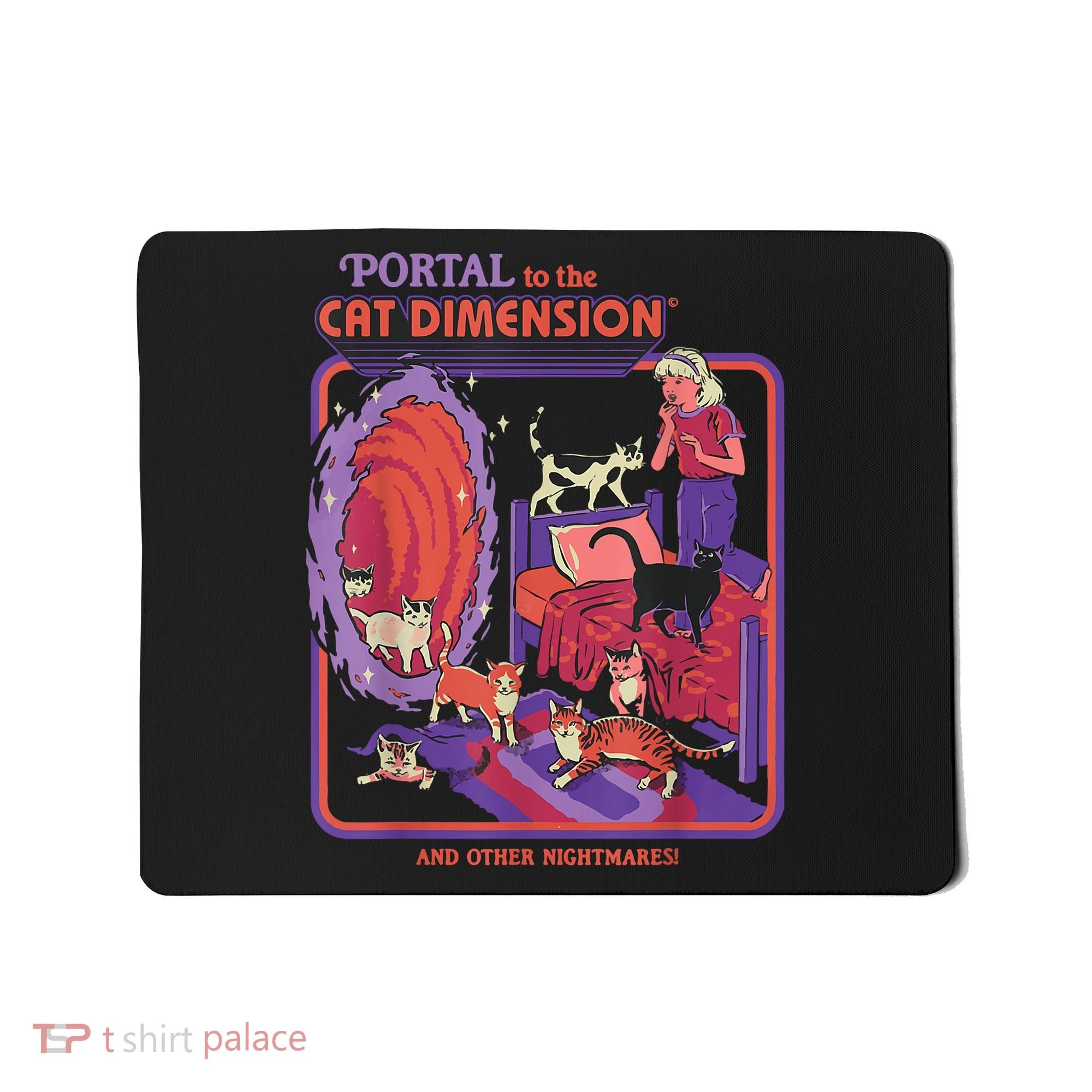 Portal To The Cat Dimension Halloween Mousepad