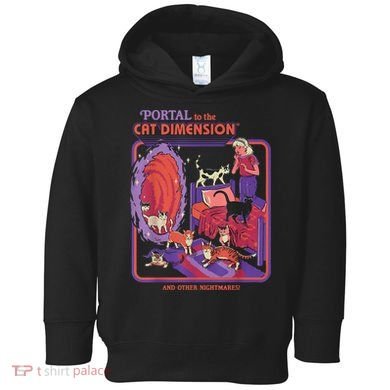 Portal To The Cat Dimension Halloween Toddler Hoodie