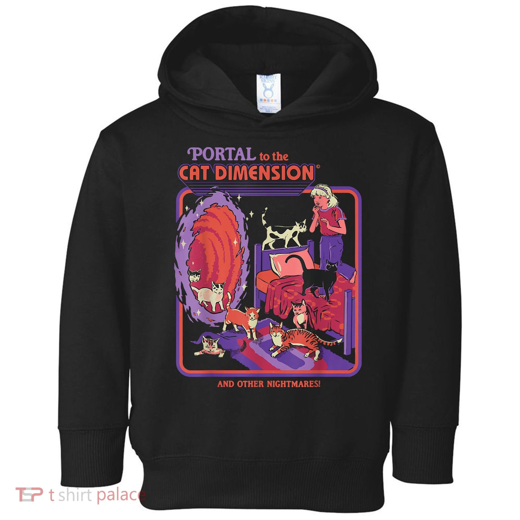 Portal To The Cat Dimension Halloween Toddler Hoodie