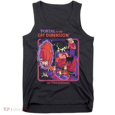 Portal To The Cat Dimension Halloween Tank Top