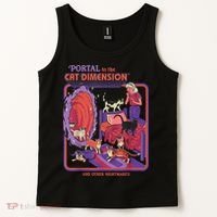 Portal To The Cat Dimension Halloween Tank Top thumb 2