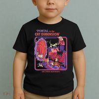 Portal To The Cat Dimension Halloween Toddler T-Shirt thumb 2