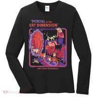 Portal To The Cat Dimension Halloween Women's Long Sleeve Shirt thumb 0