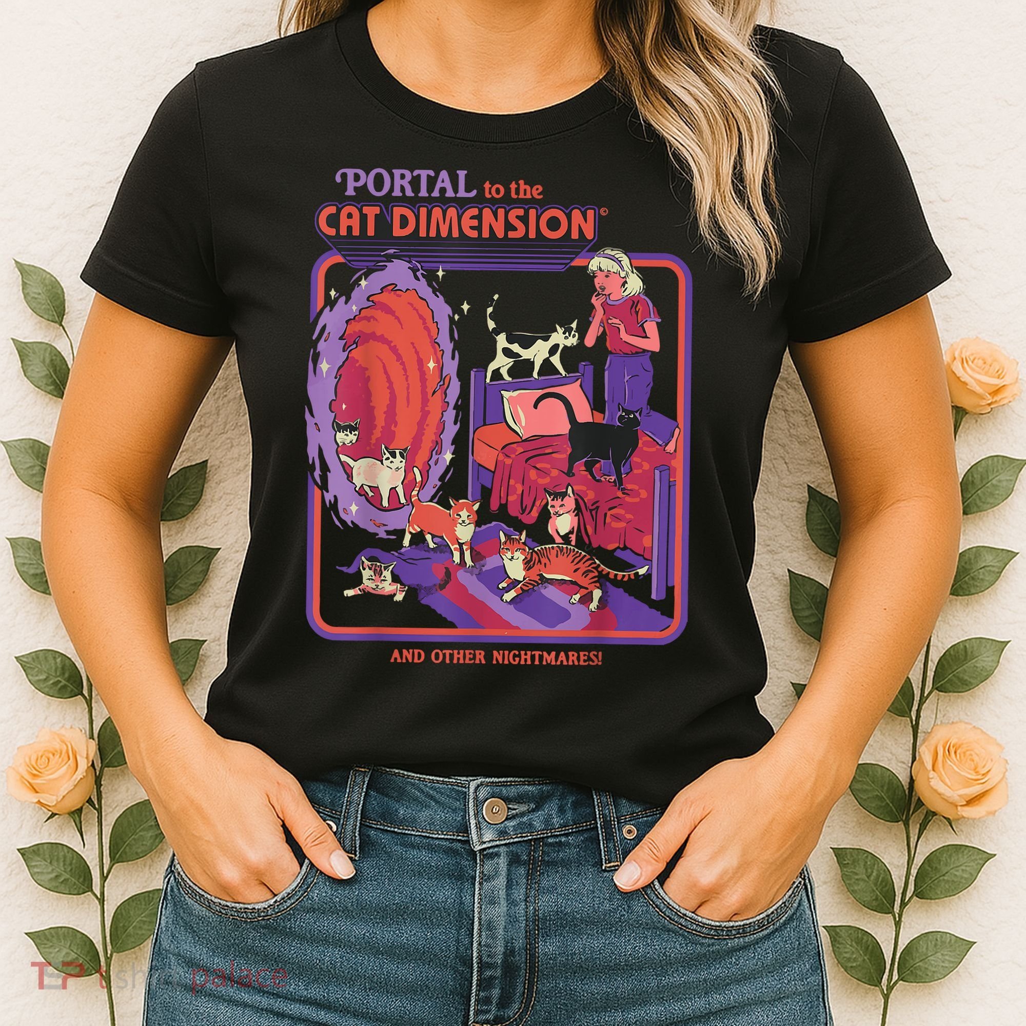 Portal To The Cat Dimension Halloween Women's T-Shirt