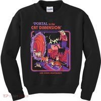 Portal To The Cat Dimension Halloween Kids Sweatshirt thumb 0