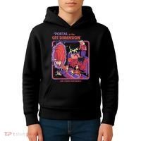 Portal To The Cat Dimension Halloween Kids Hoodie thumb 4