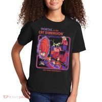 Portal To The Cat Dimension Halloween Kids T-Shirt thumb 2