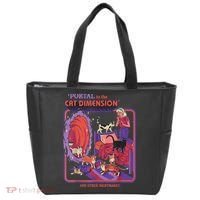 Portal To The Cat Dimension Halloween Tote Bag thumb 0