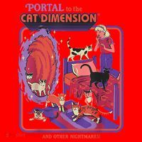 Portal To The Cat Dimension Halloween Santa Hat thumb 1