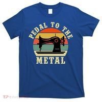 Pedal To The Metal Sewing Retro Vintage Gift T-Shirt thumb 0