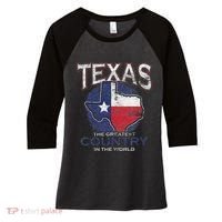 Proud Texan Texas Women's Tri-Blend 3/4-Sleeve Raglan Shirt thumb 0