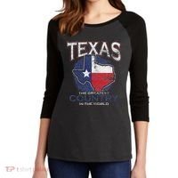 Proud Texan Texas Women's Tri-Blend 3/4-Sleeve Raglan Shirt thumb 2