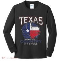 Proud Texan Texas Kids Long Sleeve Shirt thumb 0