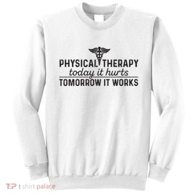 Physical Therapy Today It Hurts Physical Therapist Sweatshirt