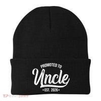 Promoted To Uncle EST 2026 Beanie thumb 0