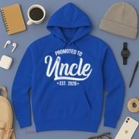 Promoted To Uncle EST 2026 Hoodie thumb 3