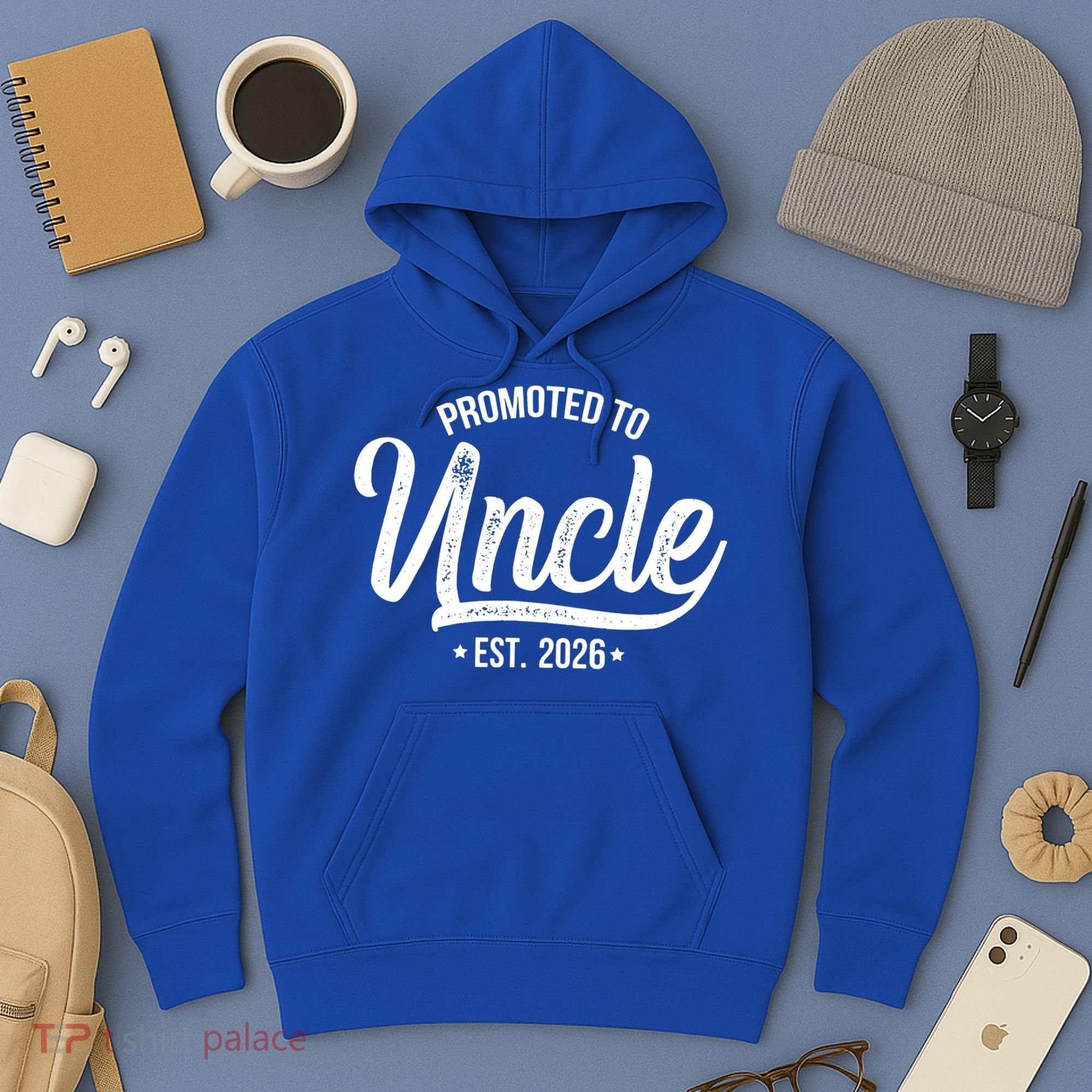Promoted To Uncle EST 2026 Hoodie