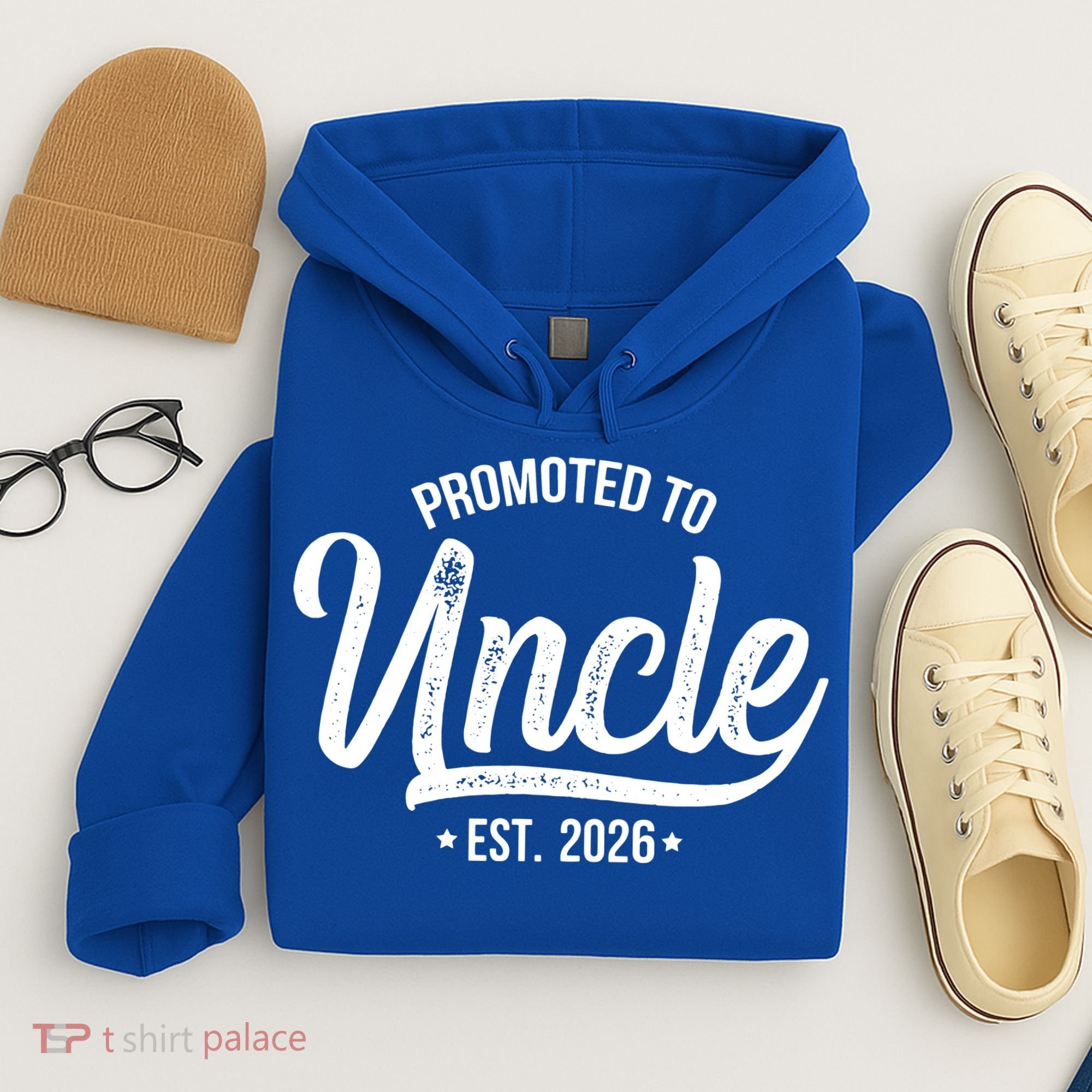 Promoted To Uncle EST 2026 Hoodie