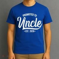 Promoted To Uncle EST 2026 T-Shirt thumb 3